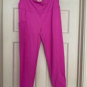 Lilly Pulitzer Luxletic Pink Workout Pants size Large